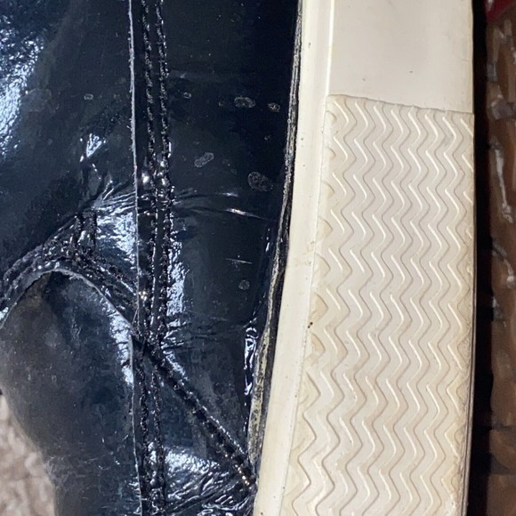 Nike Air Jordan Men’s Grown BLack Sail Patent Leather Retro Size 9 See Desc - Picture 3 of 10